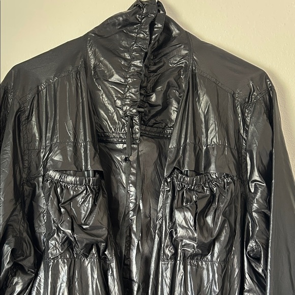 Blank NYC Shiny Black Utility Jacket - Picture 2 of 13